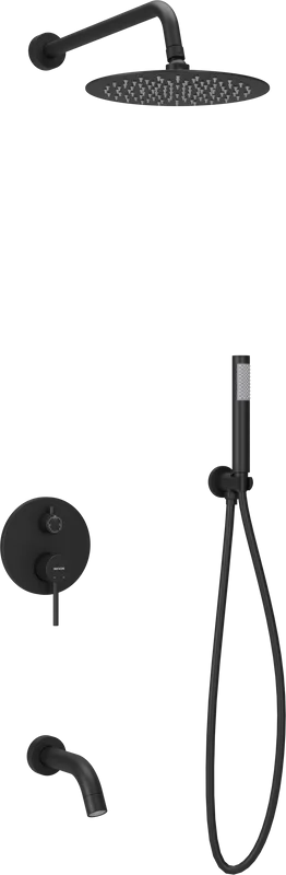 Душевой комплект Sancos Select SC3004MB, черный матовый, С ВНУТРЕННЕЙ ЧАСТЬЮ Sancos — официальный сайт