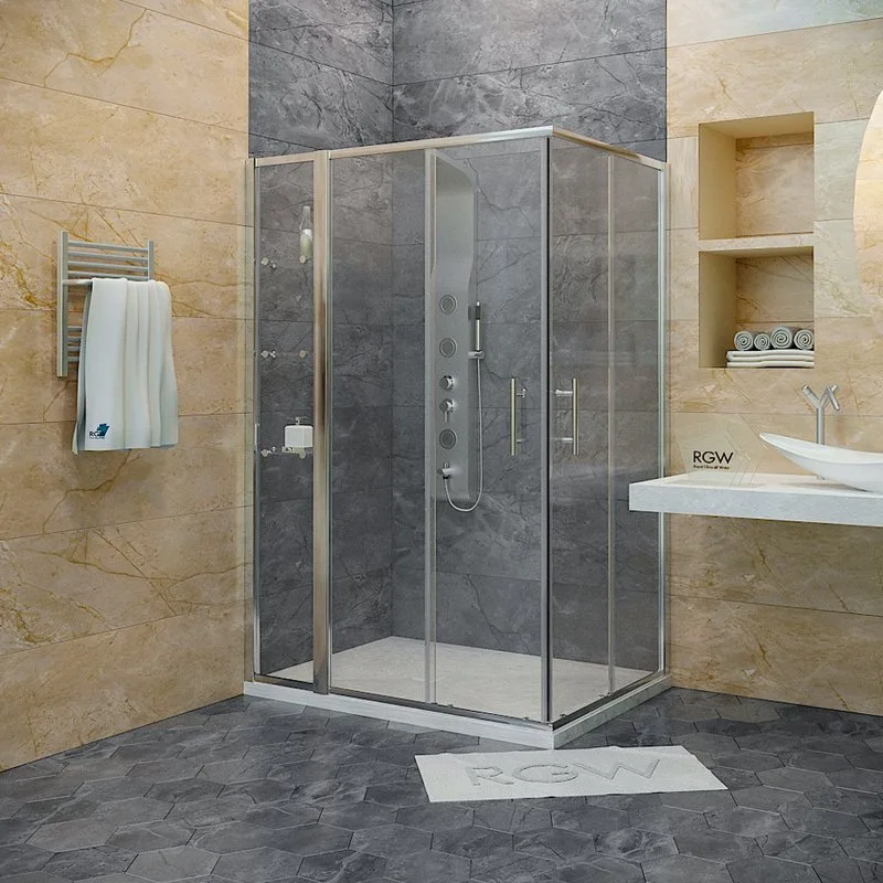 Душевой уголок RGW Hotel HO-43 110x80 см с полками Sancos — официальный сайт