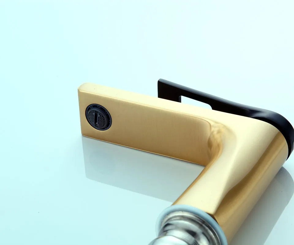 Смеситель для раковины Bronze de Luxe Element EL02GB золото черный Sancos — официальный сайт