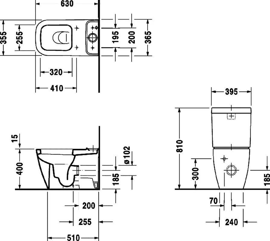 Унитаз-компакт напольный Duravit Happy D.2 2134090000 Sancos — официальный сайт