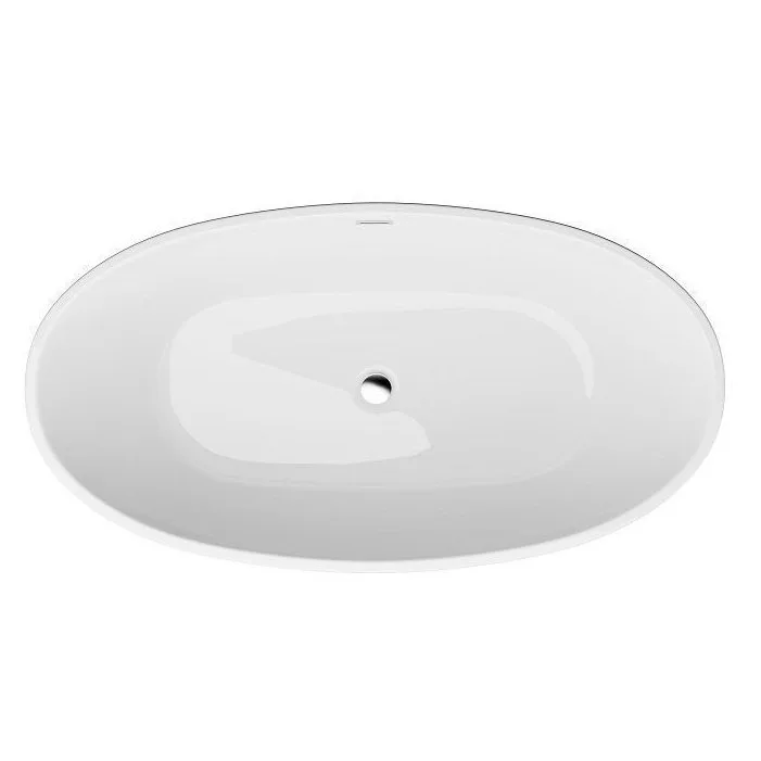 Акриловая ванна Art&Max AM-599-1700-800 170x80 см, отдельностоящая, белая, овальная Sancos — официальный сайт