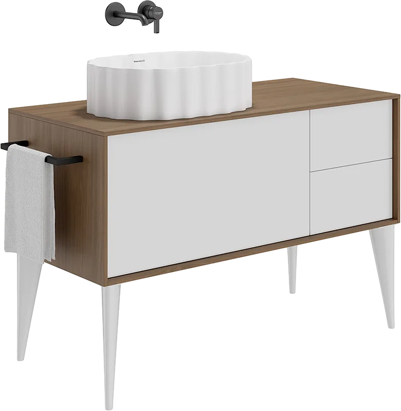 Накладная раковина KERAMA MARAZZI Conchiglia 50 белая матовая Sancos — официальный сайт