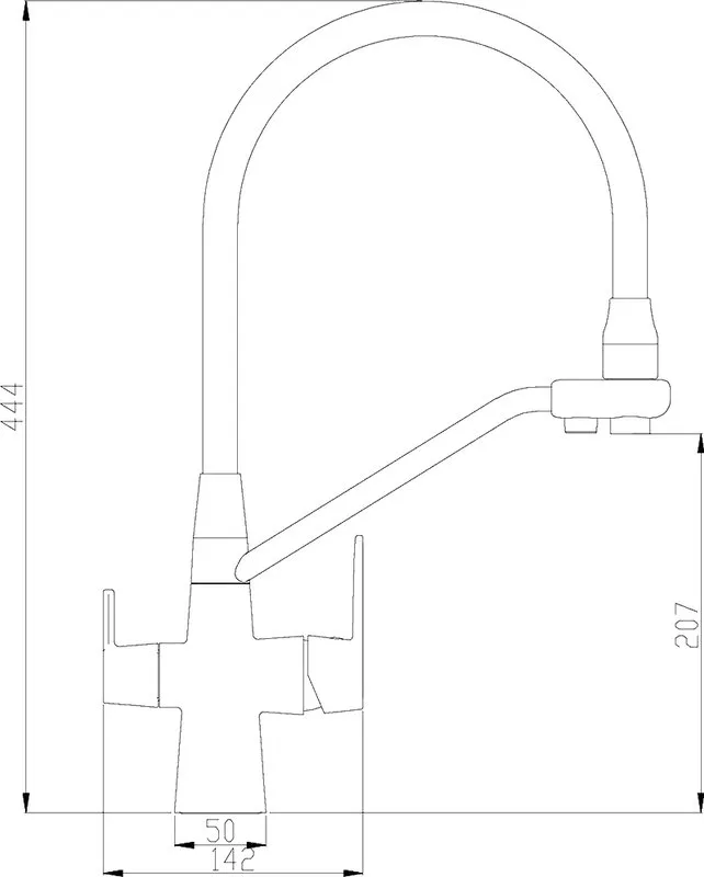 Смеситель для кухни Steel Hammer SH 903-6 Cr с гибким изливом Sancos — официальный сайт