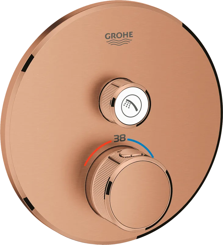 Термостатический смеситель встраиваемый Grohe Grohtherm SmartControl 29118DL0 для душа, теплый закат Sancos — официальный сайт