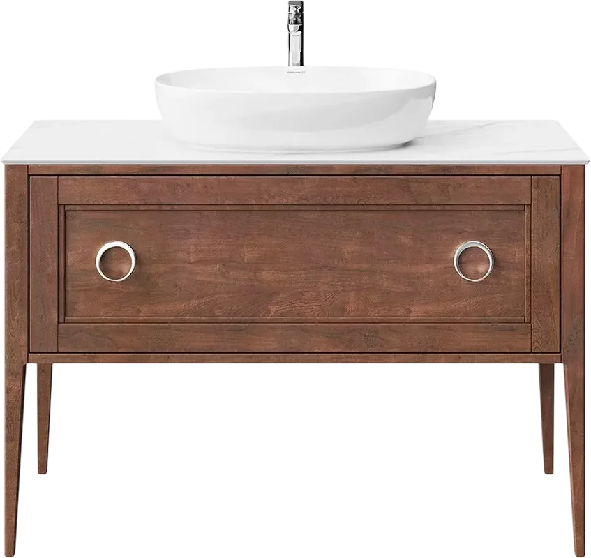 Тумба под раковину без столешницы KERAMA MARAZZI Plaza Classic Neo 120 с органайзером, орех матовый Sancos — официальный сайт
