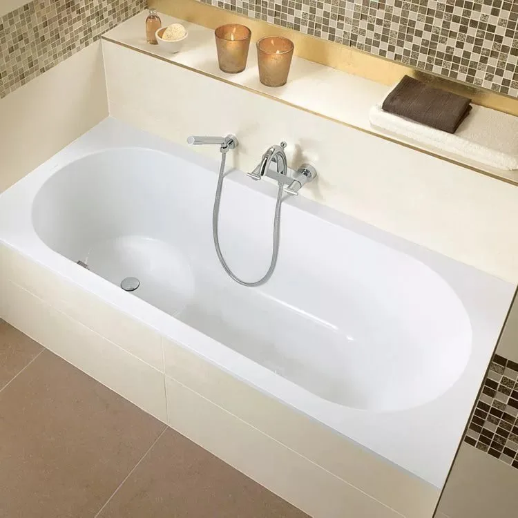 Акриловая ванна Villeroy & Boch Libra UBQ180LIB2V-01 180x80 см, встраиваемая, цвет альпийский белый, Sancos — официальный сайт