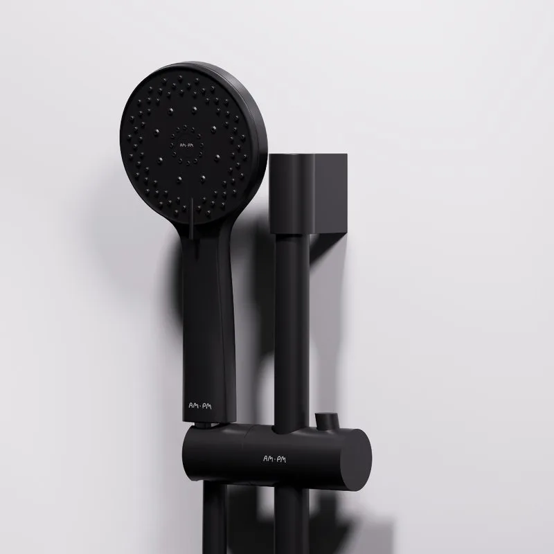 Душевая кабина AM.PM X-Joy W94C-401-090BT 90х90 см, низкий поддон, матовый черный Sancos — официальный сайт