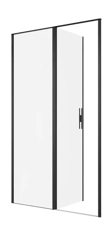 Душевая дверь в нишу Allen Brau Priority 3.31033.BBA 120 см, профиль черный браш, стекло прозрачное  Sancos — официальный сайт
