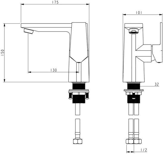 Смеситель Oulin Bath OL-T9207Q графит Sancos — официальный сайт