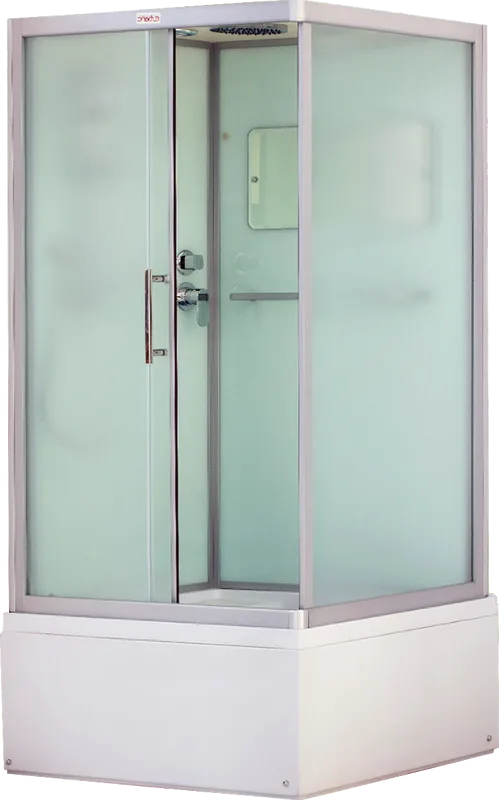 Душевая кабина Esbano Elegancia ESKB108CKRBL, с высоким поддоном, с сиденьем Sancos — официальный сайт