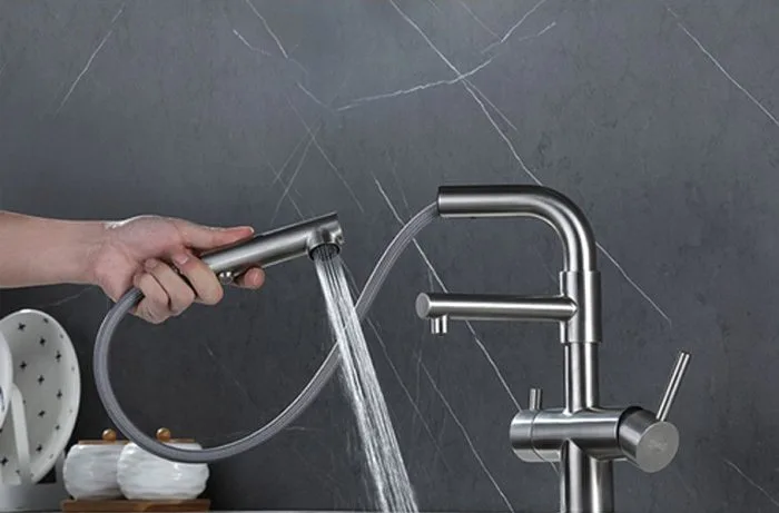 Смеситель для кухни Zorg Sanitary SZR-3216 хром Sancos — официальный сайт