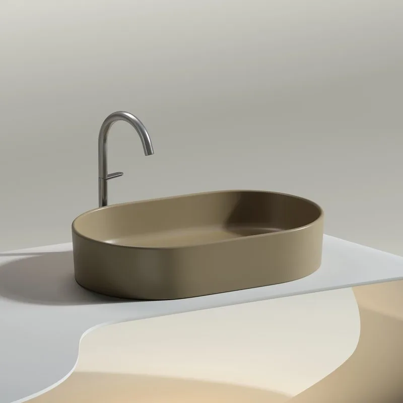 Накладная раковина Ceramicanova Element CN6048MC капучино матовая Sancos — официальный сайт