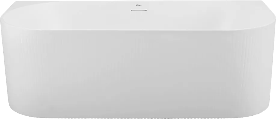 Акриловая ванна BelBagno BB412 170x80 см, пристенная, белая матовая, овальная, со сливом-переливом,  Sancos — официальный сайт