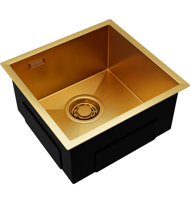 Мойка кухонная Emar PVD EMB-131 PVD Nano Golden Sancos — официальный сайт