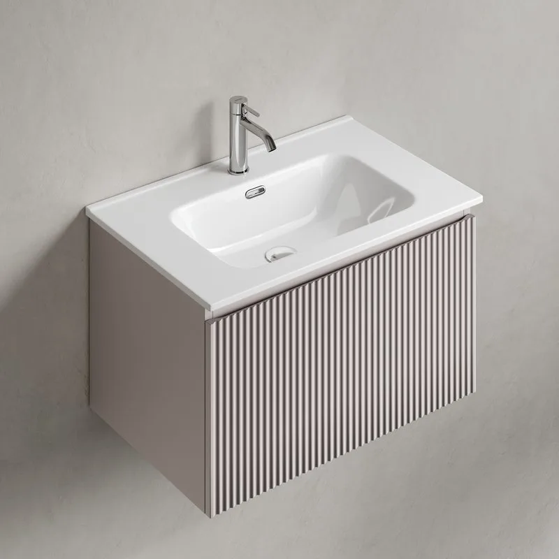 Тумба под раковину Sancos Snob R 1.0 70 подвесная Doha soft (пыльная роза), SNR1.070SM Sancos — официальный сайт