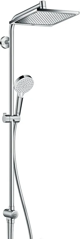 Душевая стойка Hansgrohe Crometta E 240 1jet Showerpipe Reno 27289000 EcoSmart Sancos — официальный сайт