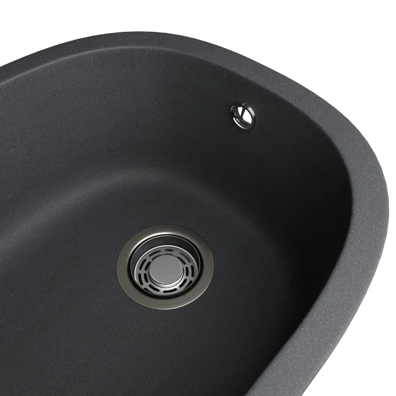 Мойка кухонная Emar Quartz EMQ-1560.P, оникс Sancos — официальный сайт