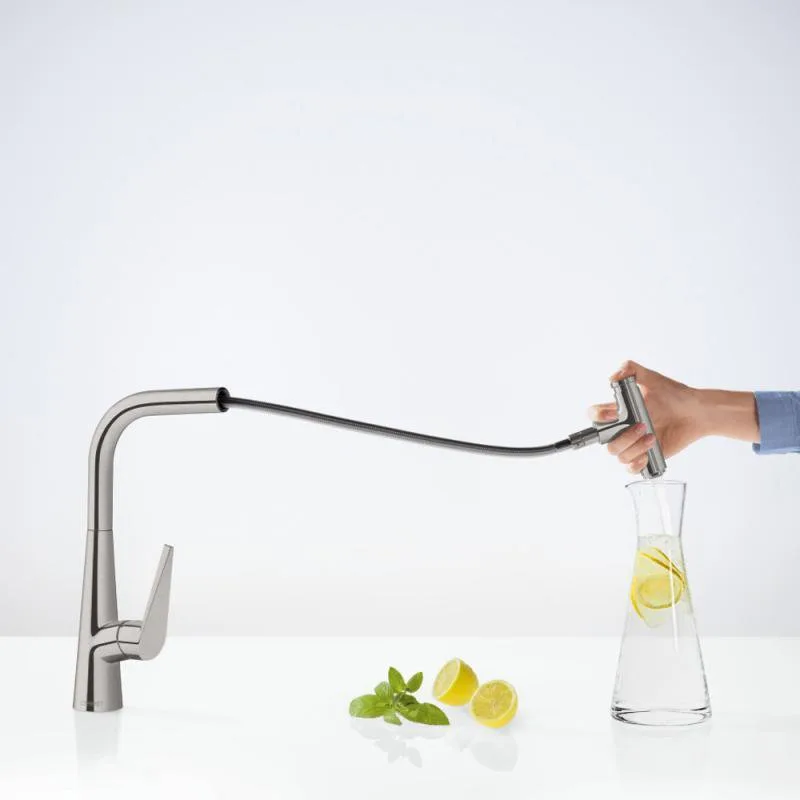 Смеситель для кухни Hansgrohe Talis Select M51 72826800 сталь Sancos — официальный сайт
