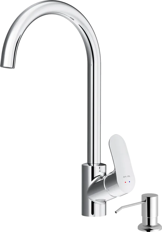 Смеситель для кухни AM.PM Like F8007D00 с дозатором, хром Sancos — официальный сайт