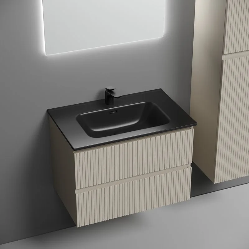 Тумба с раковиной Sancos Snob T 70 beige soft, раковина CN7007MB Sancos — официальный сайт