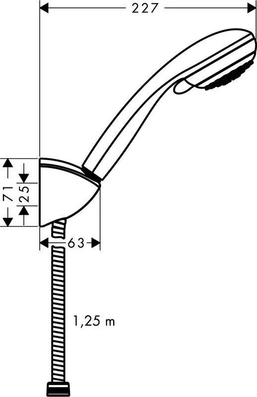 Душевой гарнитур Hansgrohe Crometta 85 27558000, хром Sancos — официальный сайт