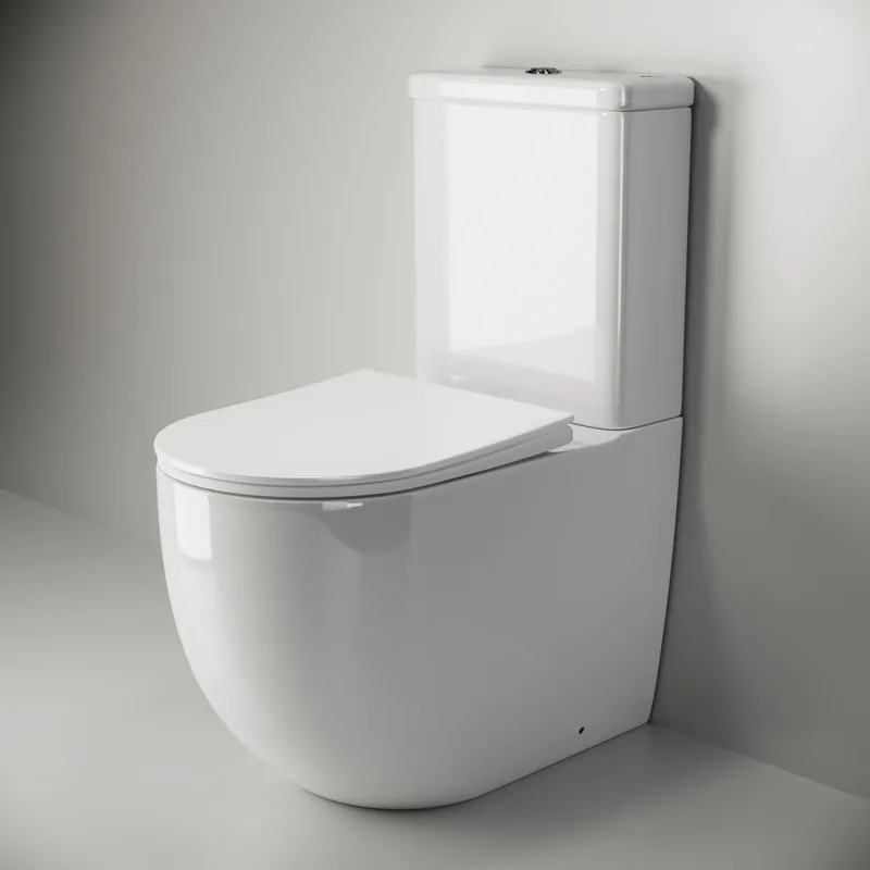 Унитаз-компакт напольный Ceramicanova Mia Rimless CN1801 Sancos — официальный сайт