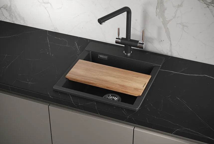 Мойка кухонная Granula Estetica 4701, черный Sancos — официальный сайт