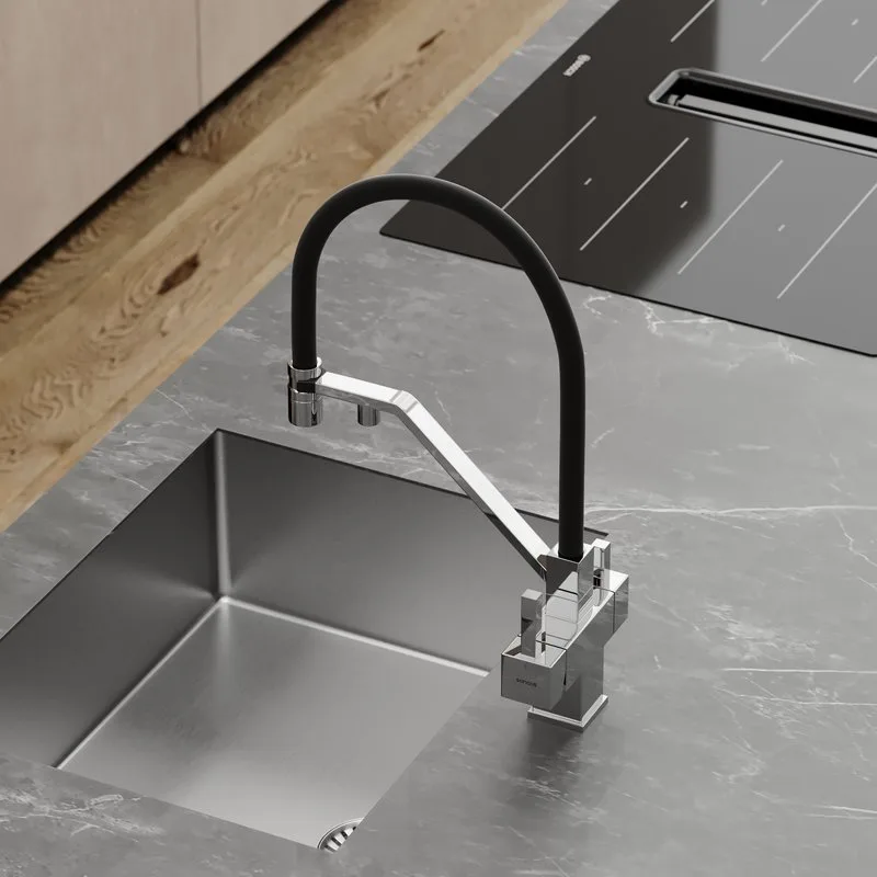 Смеситель для кухни Sancos Loro SC4007CH с гибким изливом, хром Sancos — официальный сайт