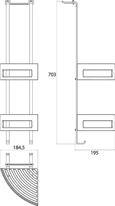 Полка Emco System 2 3545 001 26 хром Sancos — официальный сайт