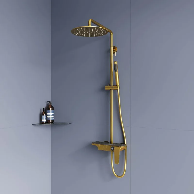 Душевая стойка RGW Shower Panels SP-33G, матовое золото Sancos — официальный сайт