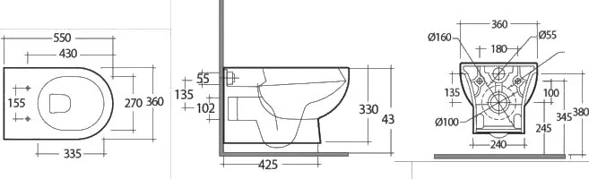 Унитаз подвесной KERAMA MARAZZI Buongiorno BG.Pro.wc.02 Sancos — официальный сайт