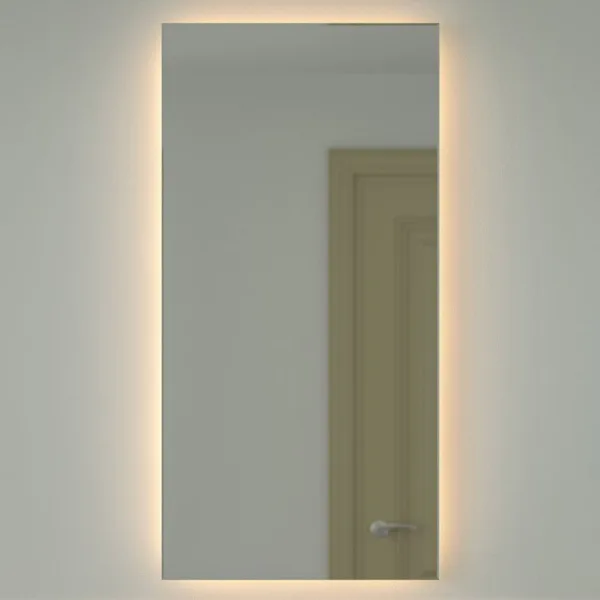 Зеркало Defesto Glow DF 2518 60х120 с LED-подсветкой, 3000 K, без выключателя