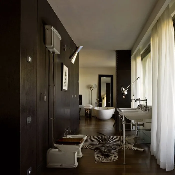 Крышка-сиденье Kerasan Waldorf 418840 орех, с микролифтом, петли хром Sancos — официальный сайт