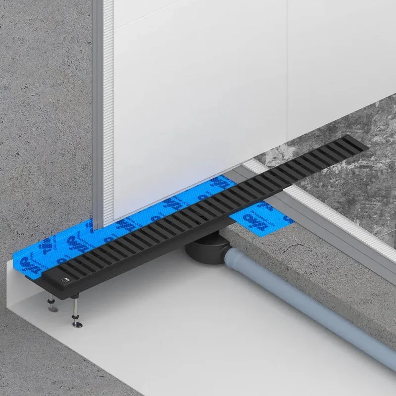 Душевой трап (лоток) Timo Drain Systems DS230106/03 600 вставка lines, черный Sancos — официальный сайт