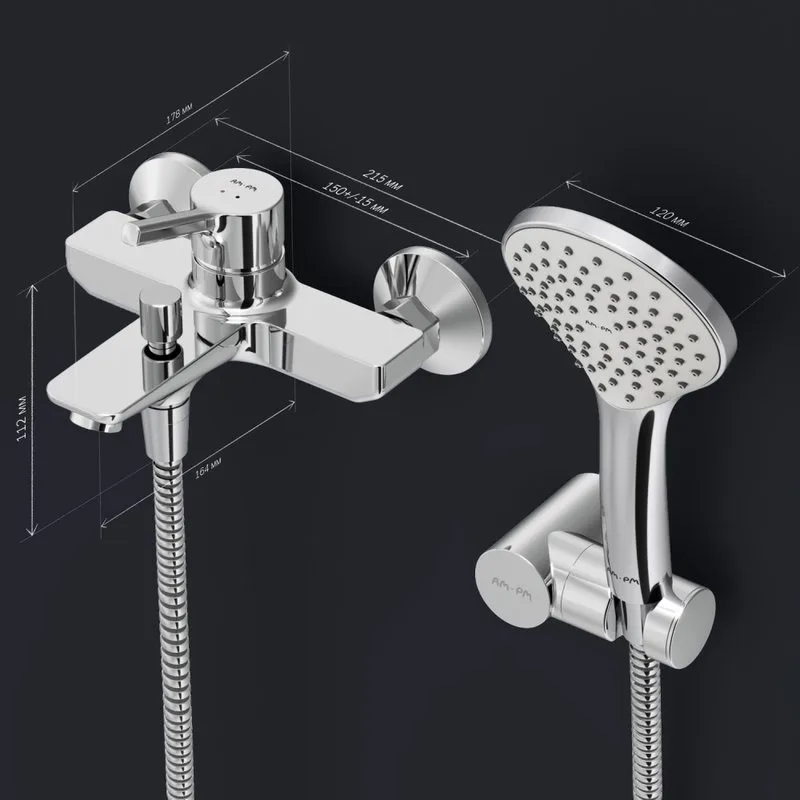Смеситель для ванны с душем AM.PM X-Joy S F85B15000 Sancos — официальный сайт