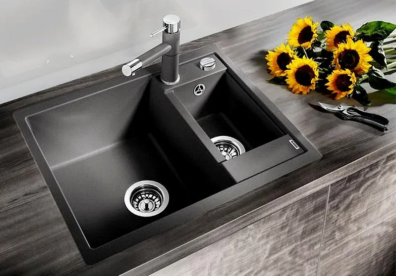 Мойка кухонная Blanco Metra 6 темная скала Sancos — официальный сайт