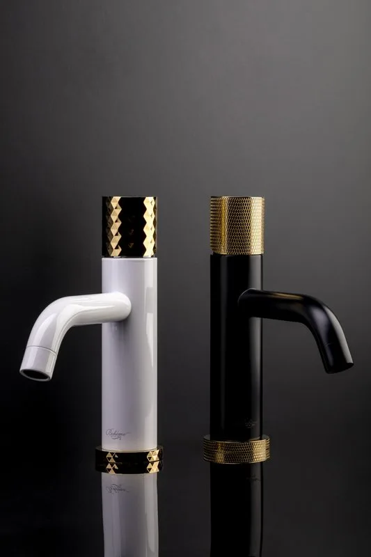 Смеситель для раковины Boheme Stick 121-BG.2 black touch gold Sancos — официальный сайт