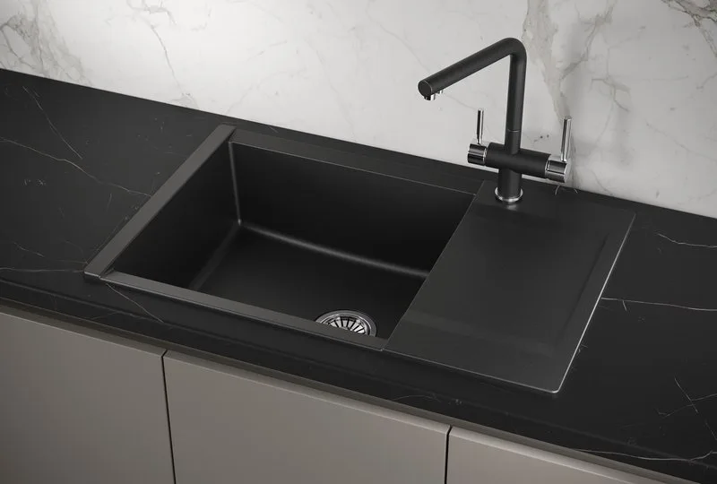 Мойка кухонная Granula Estetica 7807, шварц Sancos — официальный сайт