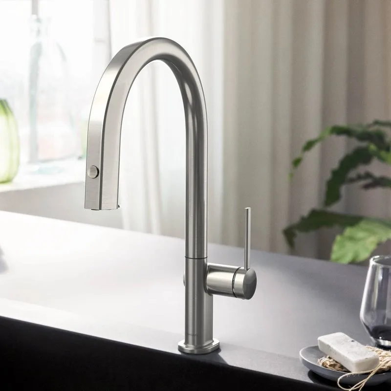 Смеситель для кухни Hansgrohe Aqittura M91 76803800 сталь Sancos — официальный сайт