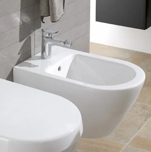 Биде подвесное Villeroy & Boch Subway 2.0 5400 00 01 alpin Sancos — официальный сайт