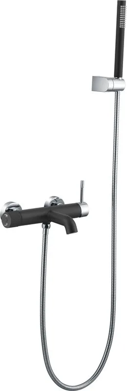 Смеситель для ванны с душем Boheme Uno 463-BCR, black chrome Sancos — официальный сайт