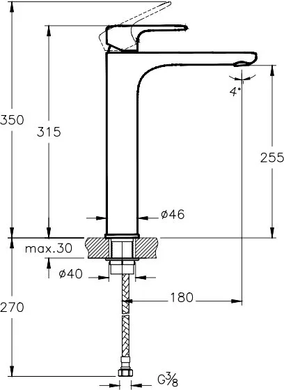 Смеситель для раковины VitrA Root Round A4270736EXP черный Sancos — официальный сайт