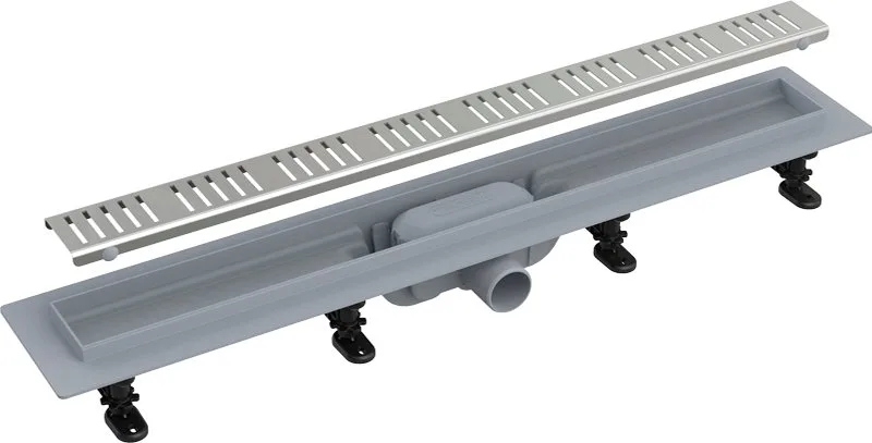 Душевой трап (лоток) AlcaPlast APZ10-Simple 650, с решеткой и опорами Sancos — официальный сайт