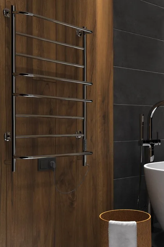 Полотенцесушитель электрический Indigo Europe Lux LELLE80-50Rt серебристый Sancos — официальный сайт
