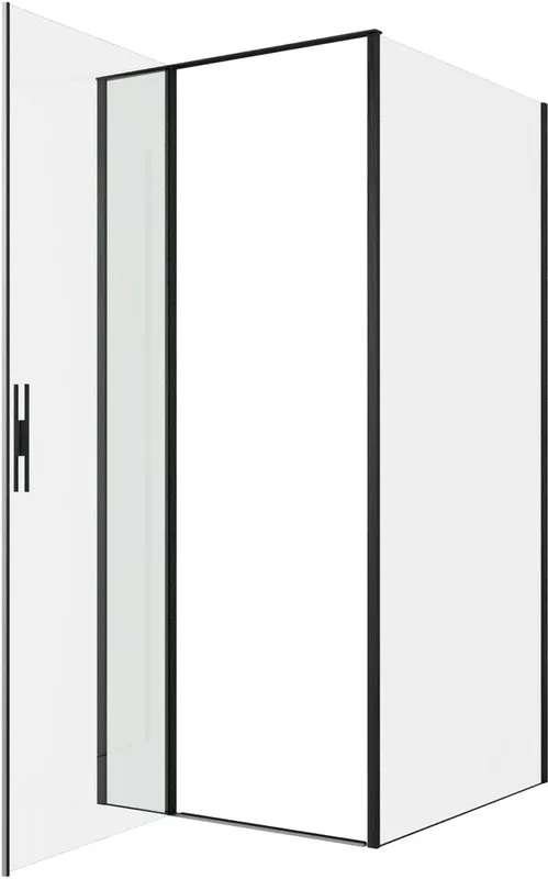 Душевой уголок Allen Brau Priority 90x100, профиль черный браш, стекло прозрачное Sancos — официальный сайт