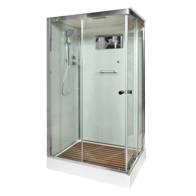 Душевая кабина DTO K402S 120х90, профиль хром, стекло прозрачное Sancos — официальный сайт