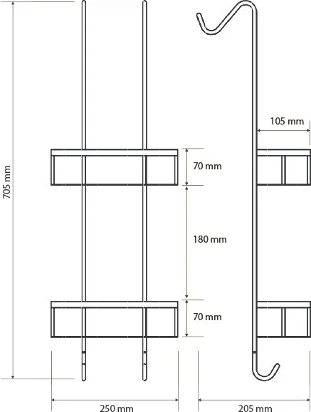 Полка Bemeta Cytro 146208422 2-ярусная Sancos — официальный сайт