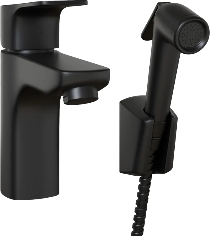 Смеситель для раковины Paini Viva Style P4YO205/574 с гигиеническим душем, черный Sancos — официальный сайт