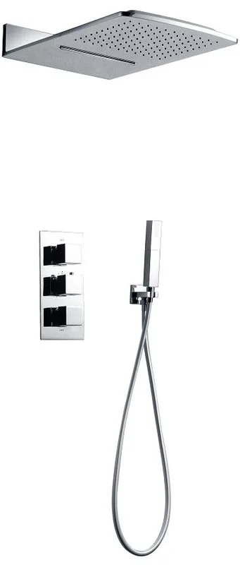 Душевой комплект AltroBagno Cascata 040101 Cr, С ВНУТРЕННЕЙ ЧАСТЬЮ, хром Sancos — официальный сайт