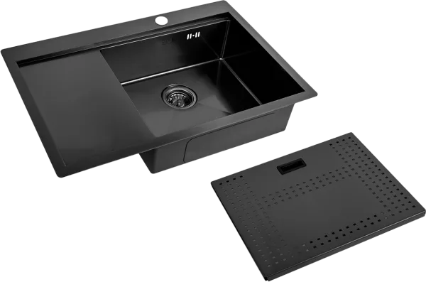 Мойка кухонная Zorg Master N-7852-R Grafit